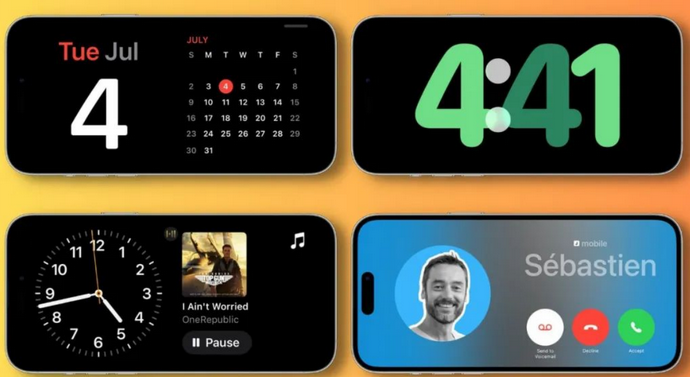 南皮苹果手机维修分享iOS17横屏充电待机显示有什么好处 