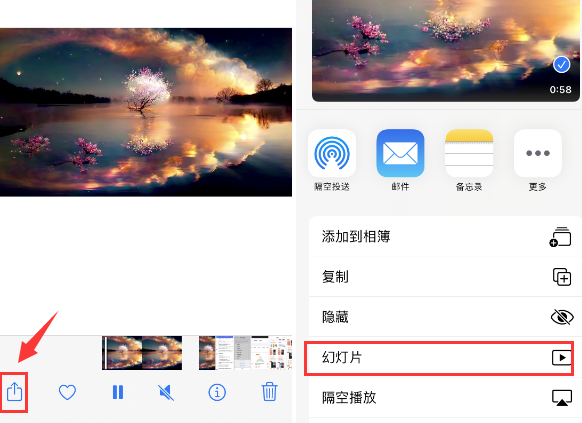 南皮苹果14维修店分享iPhone14相册视频如何循环播放