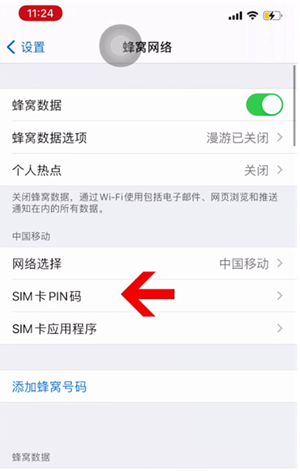 南皮苹果14维修网分享如何给iPhone14的SIM卡设置密码 