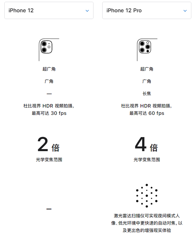 南皮苹果手机维修分享苹果 iPhone 12 与 iPhone 12 Pro 选哪款 